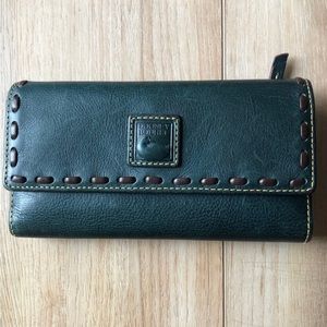 Dooney & Bourke Florentine Leather Checkbook Wallet